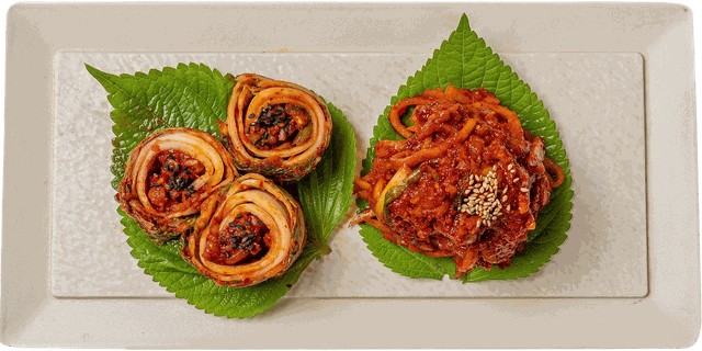 유월의 보리 보쌈김치